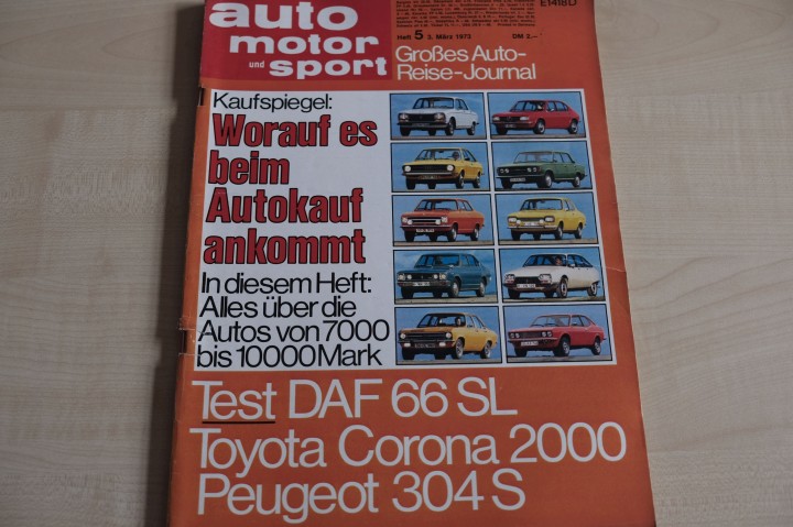 Deckblatt Auto Motor und Sport (05/1973)